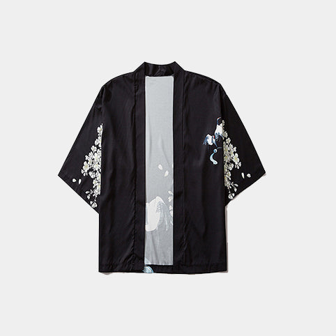 Black Techwear Kimono