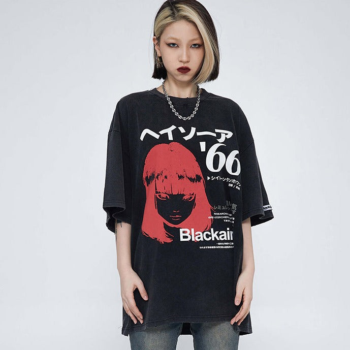 KanjiTRICHECK Japan Techwear Style T-Shirt