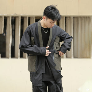 Green Techwear Kimono