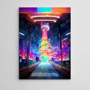 Psychedelic City Cyberpunk Art
