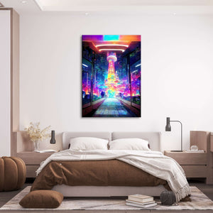  Psychedelic City Cyberpunk Art | CYBER TECHWEAR®