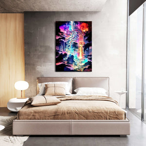 City Psychedelic Canvas Print
