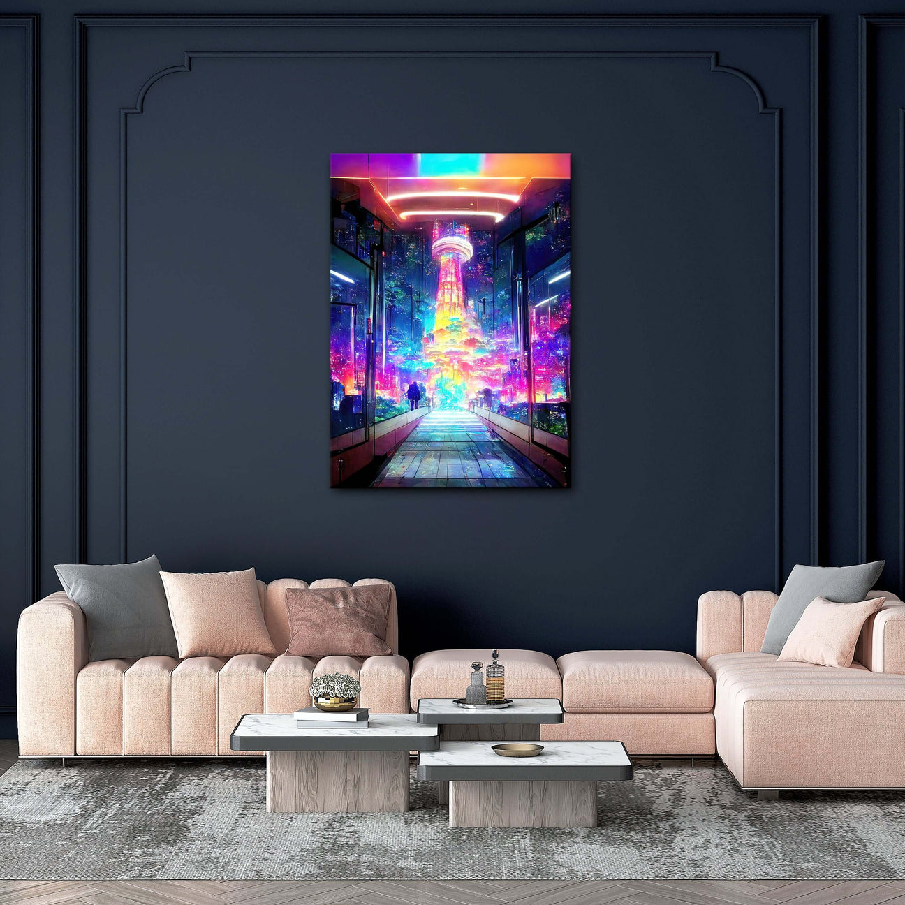 Psychedelic City Cyberpunk Art | CYBER TECHWEAR®