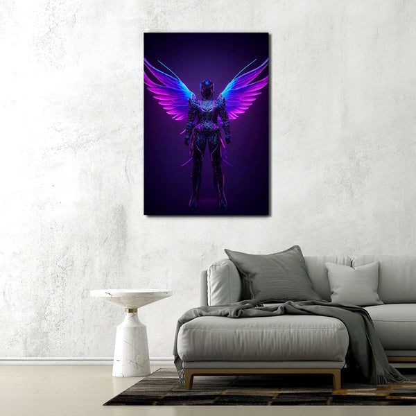 Purple Arcangel Cyberpunk Art | CYBER TECHWEAR®