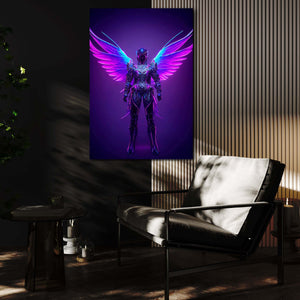 Purple Arcangel Cyberpunk Art | CYBER TECHWEAR®
