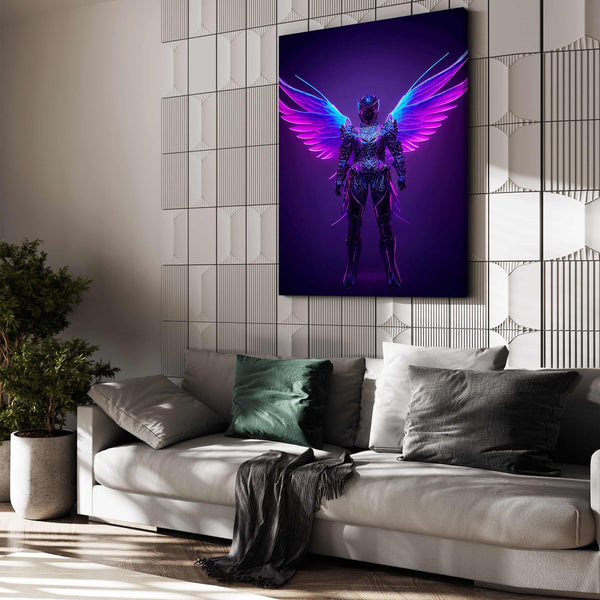 Purple Arcangel Cyberpunk Art | CYBER TECHWEAR®