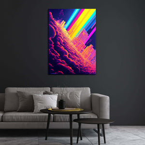 Rainbow City Canvas - Techwear Art | CYBER TECHWEAR®
