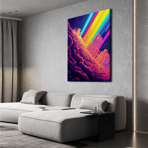 Rainbow City Canvas - Techwear Art | CYBER TECHWEAR®
