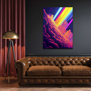 Rainbow City Canvas - Techwear Art | CYBER TECHWEAR®