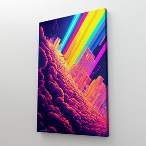 Rainbow City Canvas - Techwear Art | CYBER TECHWEAR®