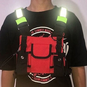 Red Chest Bag | CYBER TECHWEAR®