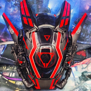 Red Cyberpunk Helmet | CYBER TECHWEAR®