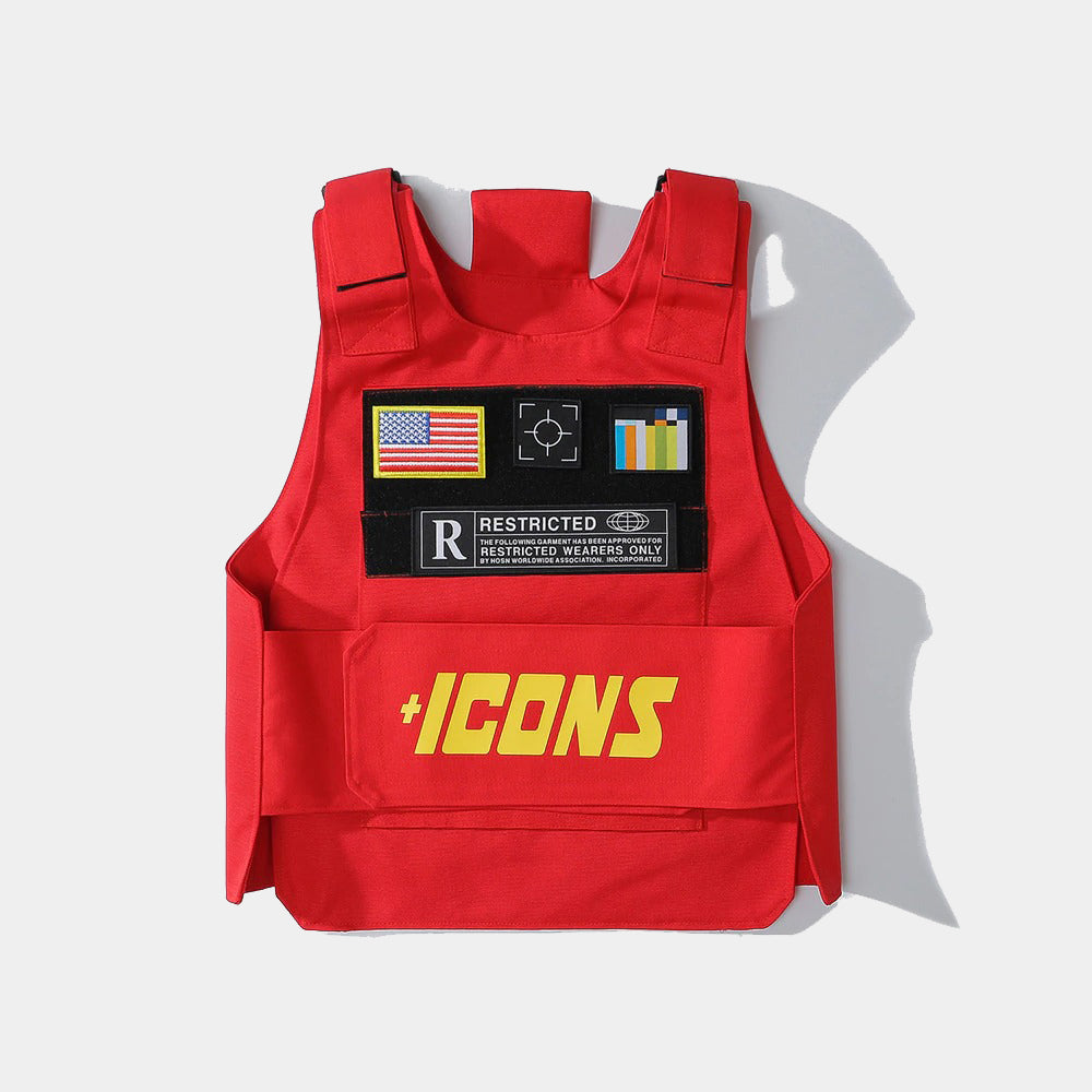 Vests Computers Red Techwear Vest | CYBER TECHWEAR®