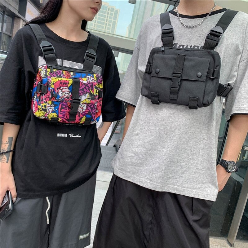 Hip-Hop Streetwear Men Chest Rig Bags Fashion Unisex Tactical Vest Bag  Travel Chest Pack Men Bag Vest Bag For Student Travel Vacation School  Valentines Gift For Men | SHEIN ASIA