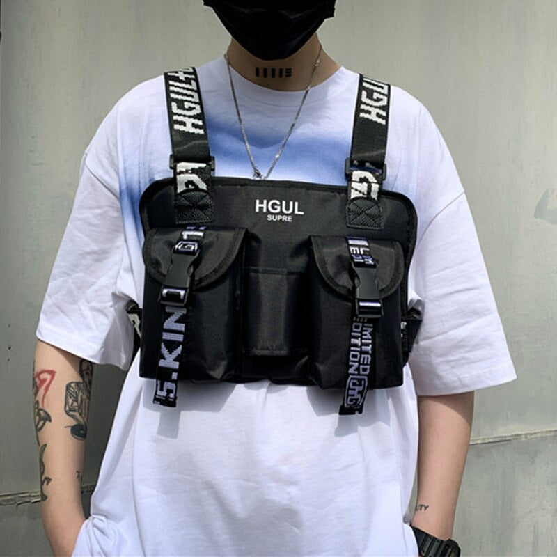Handbag Head Rapper Hip Hop Chest Bag | CYBER TECHWEARยฎ