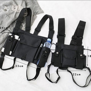 Black Chest Bag | CYBER TECHWEAR®