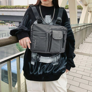 Grey Chest Bag Tactical