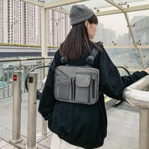 Grey Chest Bag Tactical