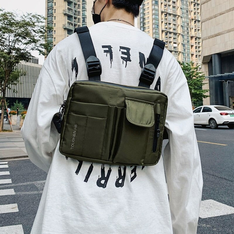 Cheap Function Tactical Package Men Belt Pack Oxford Street Trend Vest Bag  Unisex Hip Hop Chest Bag Male Waist Pack Tactical Bags | Joom