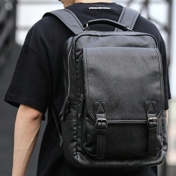 Leather Techwear Backpack