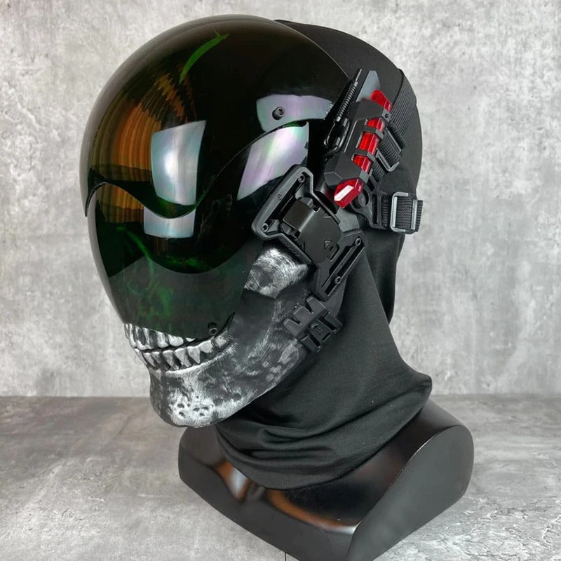 cyberpunk motorcycle helmets Skull Cyberpunk Helmet