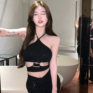 Techwear Crop Top Sexy