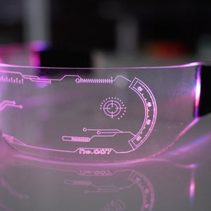 Cyberpunk Techwear LED Glasses