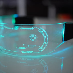 Cyberpunk Techwear LED Glasses