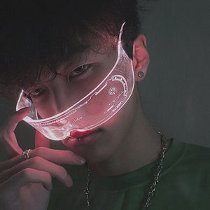 Cyberpunk Techwear LED Glasses