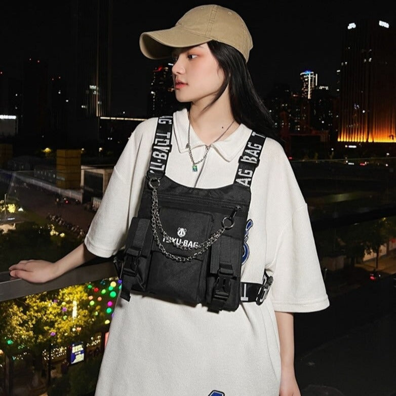 Techwear Chest Bag CYBER TECHWEAR® CYBER TECHWEAR™