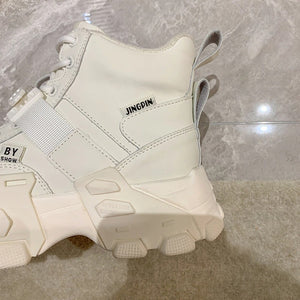 Tech Wear White Boots