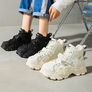 Tech Wear White Boots