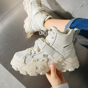 Tech Wear White Boots