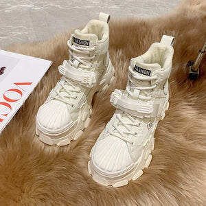 Tech Wear White Boots