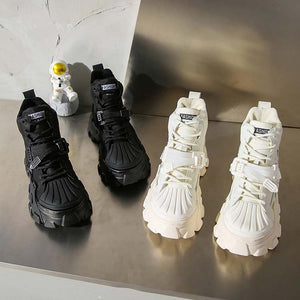 Tech Wear White Boots