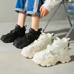 Tech Wear White Boots