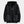 A black hooded Techwear hoodie with front pockets and drawstrings.