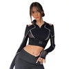 Grunge Techwear Crop Top