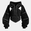 Sudadera con capucha Techwear Mujer