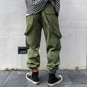 Techwear Matte Black Pants Relaxed Fit Streetwear Joggers Urban Harem  Double Ninja Trousers