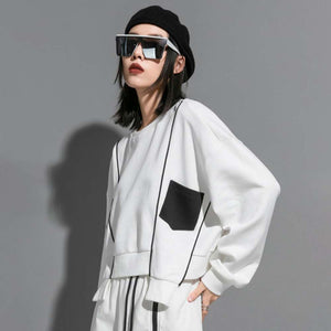 Techwear White Sweatshirt