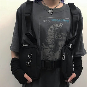 Black Tactical Chest Bag