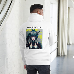 White Cyberpunk Hoodie