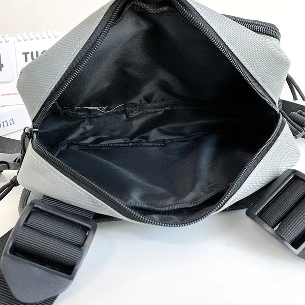 Grey Tactical Chest Bag | CYBER TECHWEAR®