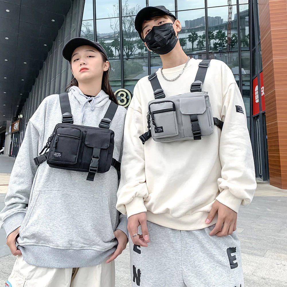 Fashion Hip Hop Streetwear Chest Bag For Men Tactical Functional Unisex  Waistcoat Black Bullet Vest Bag Chest Rig Bags - Price history & Review |  AliExpress Seller - Shop5882392 Store | Alitools.io