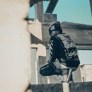 Graphic Techwear Coat