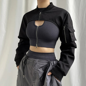 Cropped Techwear Jacket