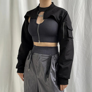 Cropped Techwear Jacket