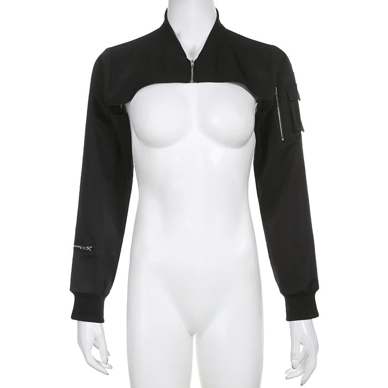 Cropped Techwear Jacket