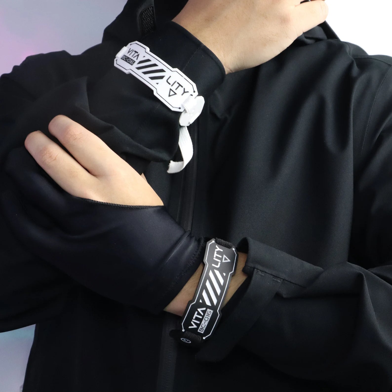 White Techwear Choker | CYBER TECHWEAR®